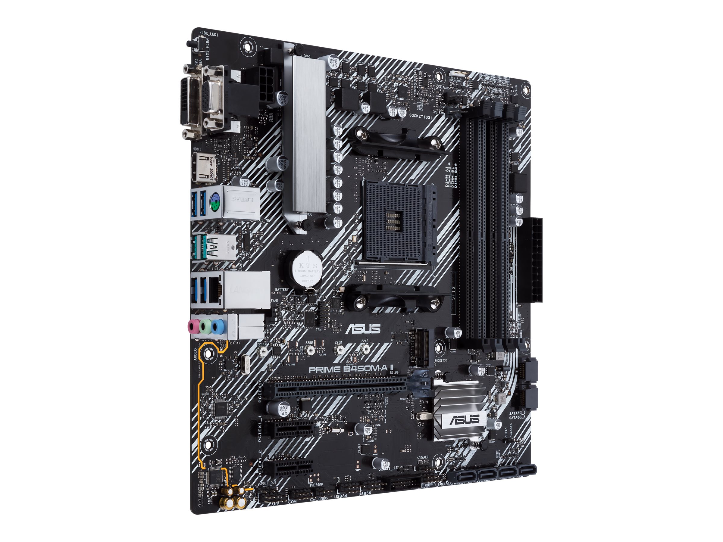 ASUS PRIME B450M-A II AM4 SOCKET HDMI 2.0B DVI-D D-Sub
