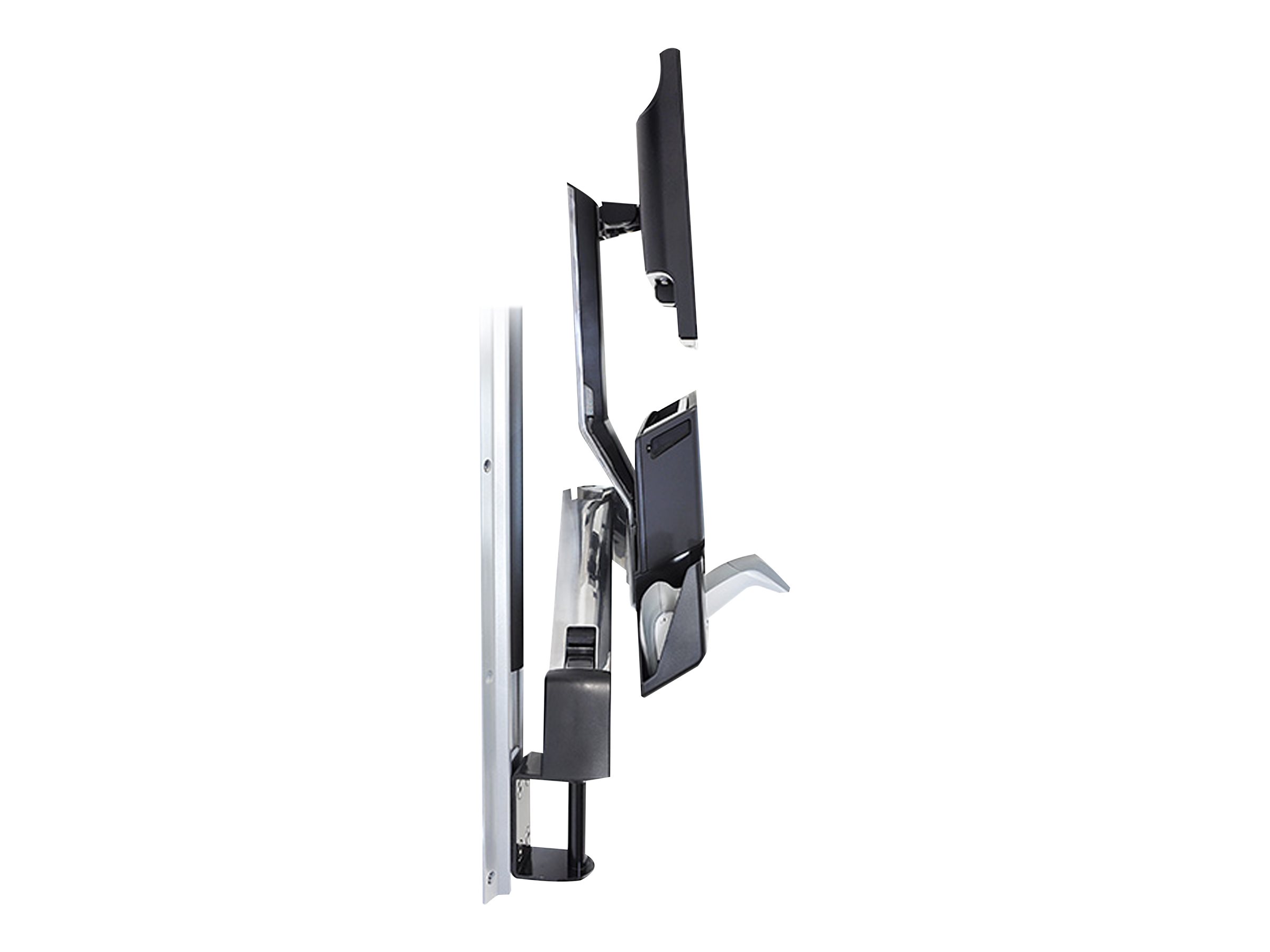 ERGOTRON StyleView Sit-Stand Combo mit Ablageflaeche Wandmontage LCD bis 61cm 24Zoll bis 14,5kg. Anhebung bis 64cm ERGOTRON StyleView Sit-Stand Combo mit Ablageflaeche Wandmontage LCD bis 61cm 24Zoll bis 14,5kg. Anhebung bis 64cm