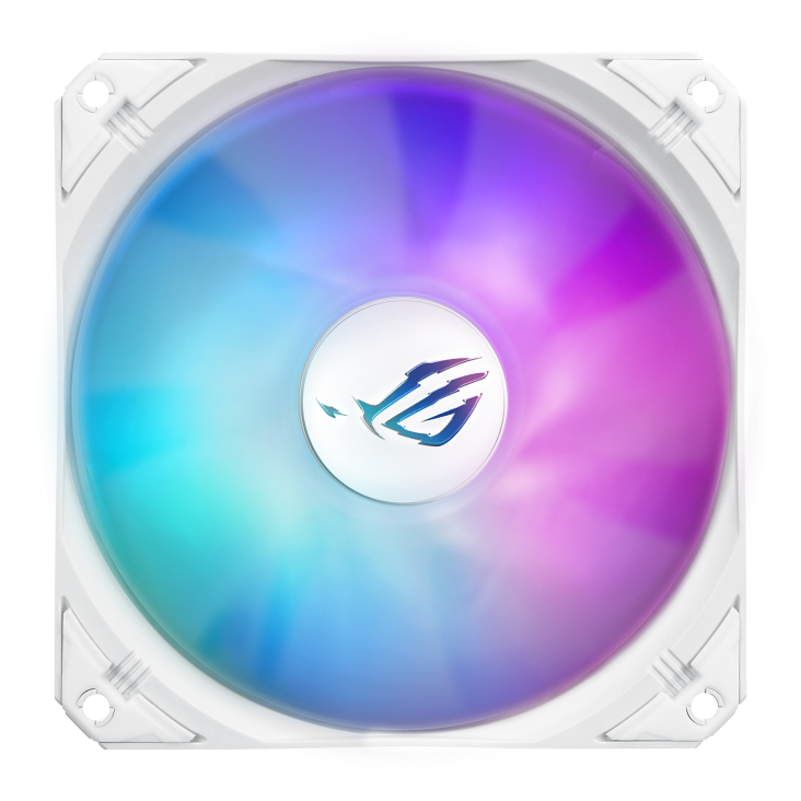 ASUS ROG Strix LC III 240 ARGB WHT allinone CPU liquid cooler with 360 rotatable water block Premium ROG ARGB fans