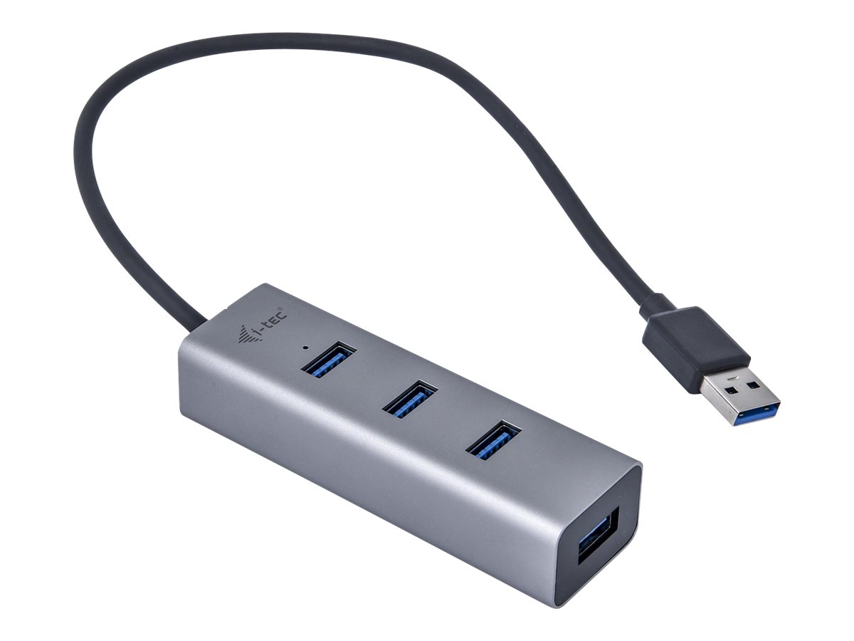 I-TEC USB 3.0 Metal HUB 4 port ohne Netzteil ideal fuer Notebook Ultrabook Tablet PC Unterstuetzt Win und Mac OS I-TEC USB 3.0 Metal HUB 4 port ohne Netzteil ideal fuer Notebook Ultrabook Tablet PC Unterstuetzt Win und Mac OS