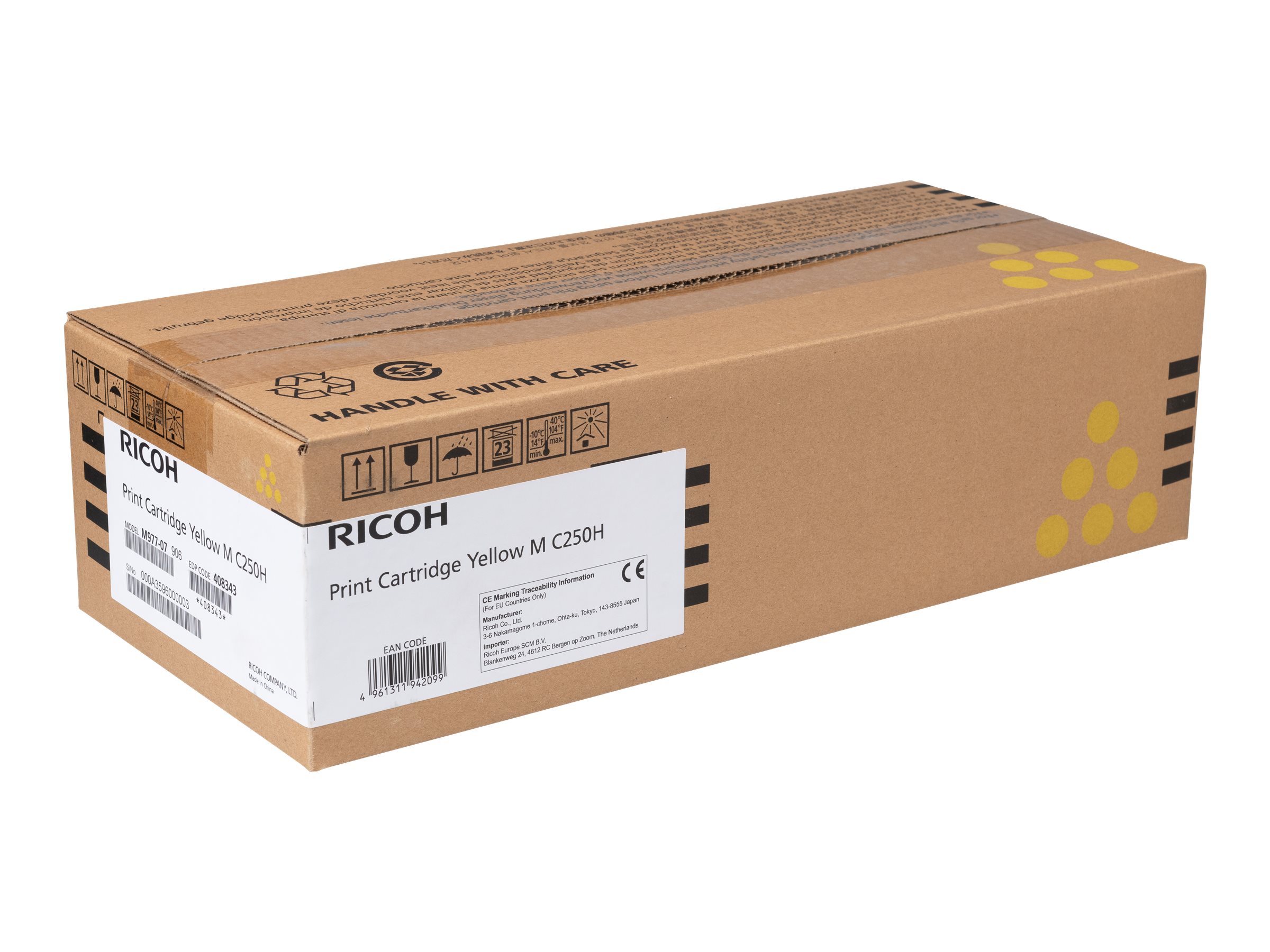408343 RICOH MC Cartridge yellow UHC 408343 RICOH MC Cartridge yellow UHC