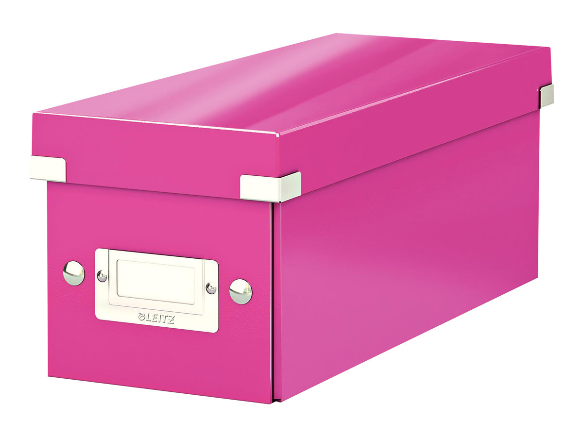 LEITZ CD-/DVD-Box Click & Store pink, 1 St.