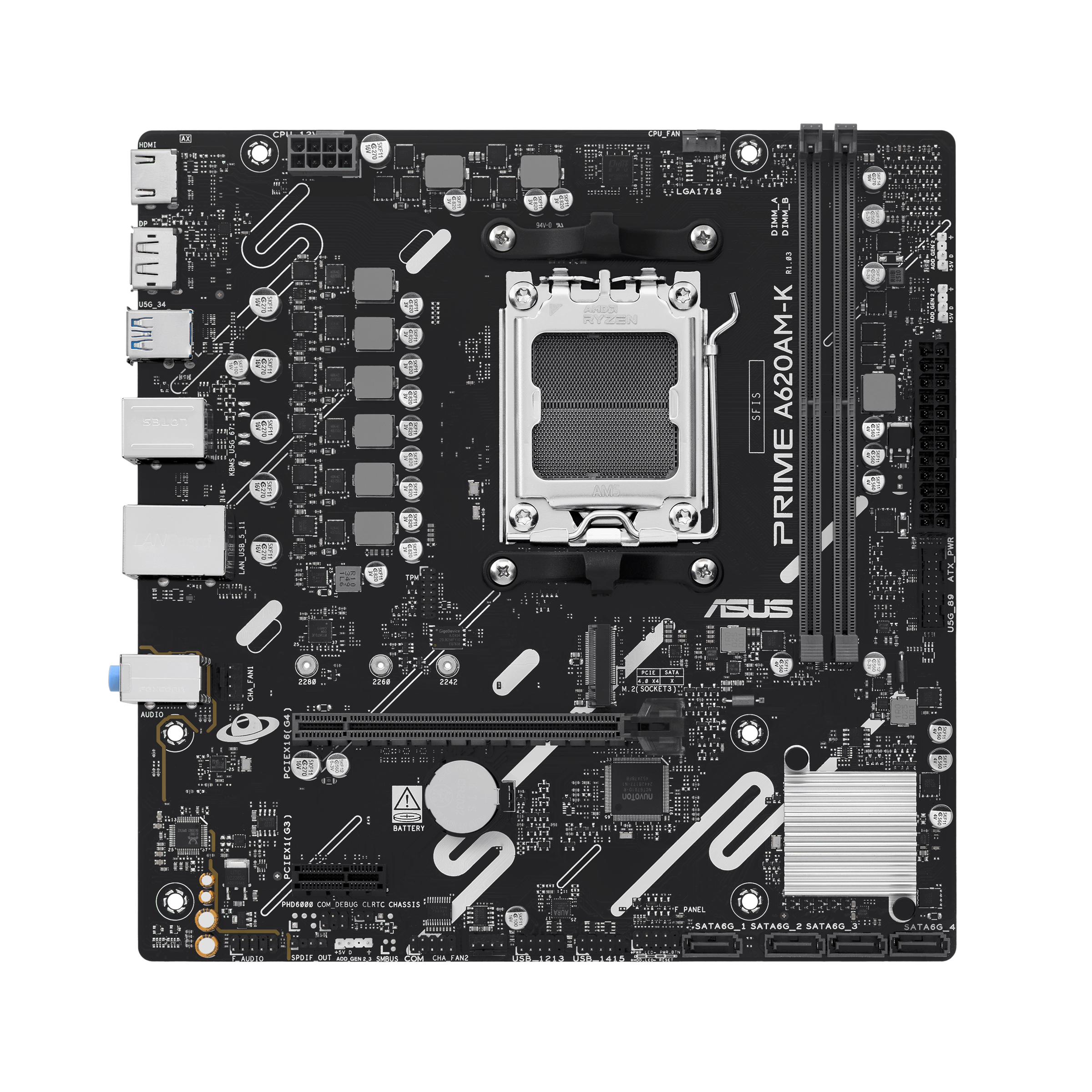 ASUS Prime A620AM‑K AMD AM5 DDR5