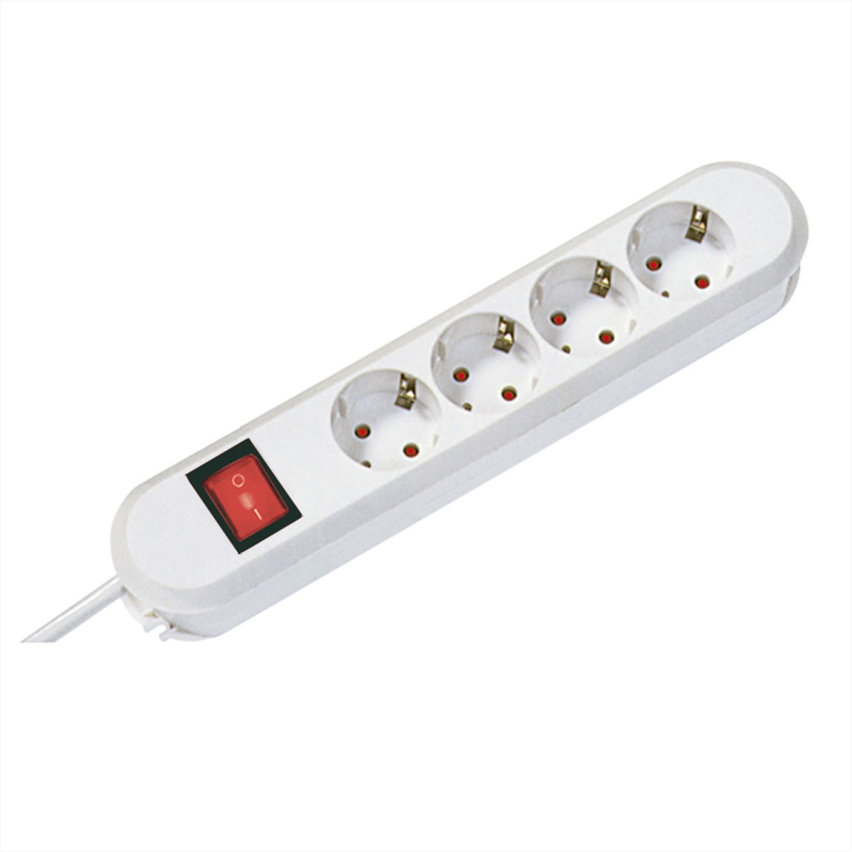 BACHMANN SMART Steckdosenleiste 4x Schutzkontakt Schalter weiss 1,5m