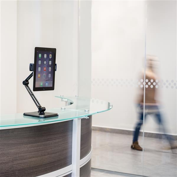 STARTECHCOM Tablet Stand Universal iPad Stand for 47in to 129in Tablets iPad Holder Wall Mount Tablet Holder
