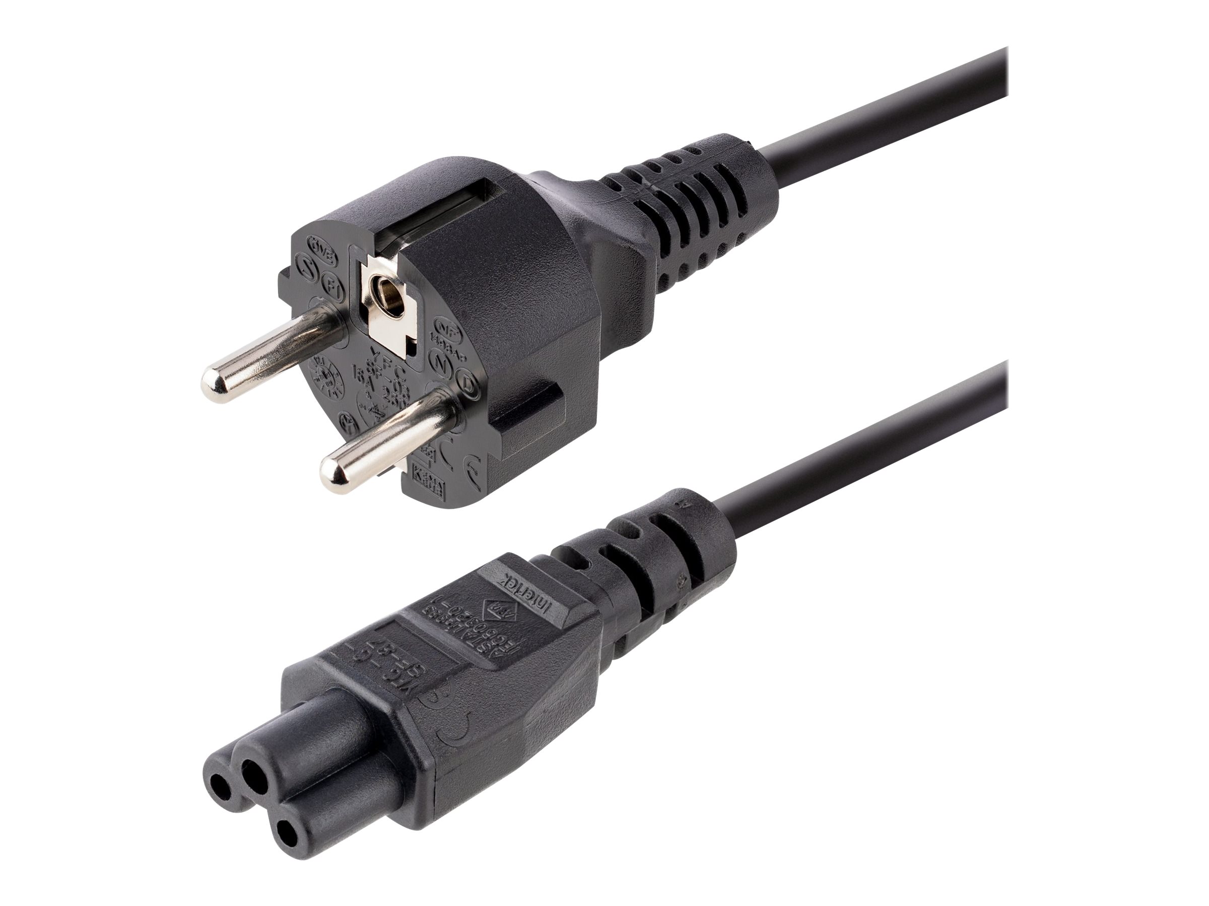 STARTECH.COM 3m 10ft Laptop Power Cord EU Schuko to C5 2.5A 250V 18AWG Laptop Replacement AC Cord Clover Leaf Laptop Charger Cable STARTECH.COM 3m 10ft Laptop Power Cord EU Schuko to C5 2.5A 250V 18AWG Laptop Replacement AC Cord Clover Leaf Laptop Charger Cable