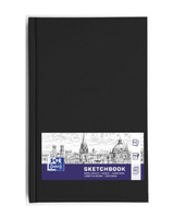 OXFORD Skizzenbuch Sketchbook DIN A5 blanko, schwarz Hardcover 96 Seiten, 1 St