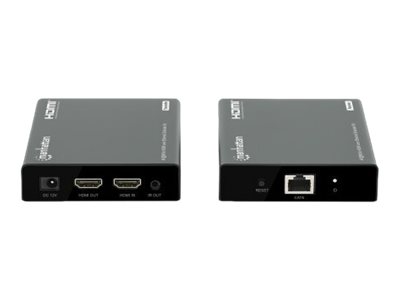 MANHATTAN 4K60Hz HDMI over Ethernet Extender Set HDMI-Signalverlängerung bis zu 70m über ein Cat6-Netzwerkkabel Sender und Empfänger