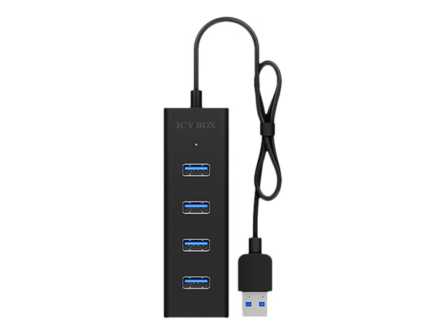 RaidSonic ICY BOX® USB-Hub IB-HUB1409-U3 4-fach schwarz RaidSonic ICY BOX® USB-Hub IB-HUB1409-U3 4-fach schwarz