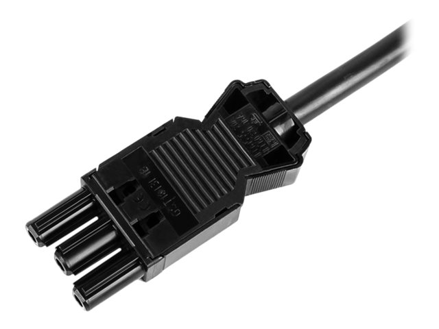 BACHMANN Gerätezuleitung Schutzkontakt/Gerätekupplung GST18-3 schwarz 7m