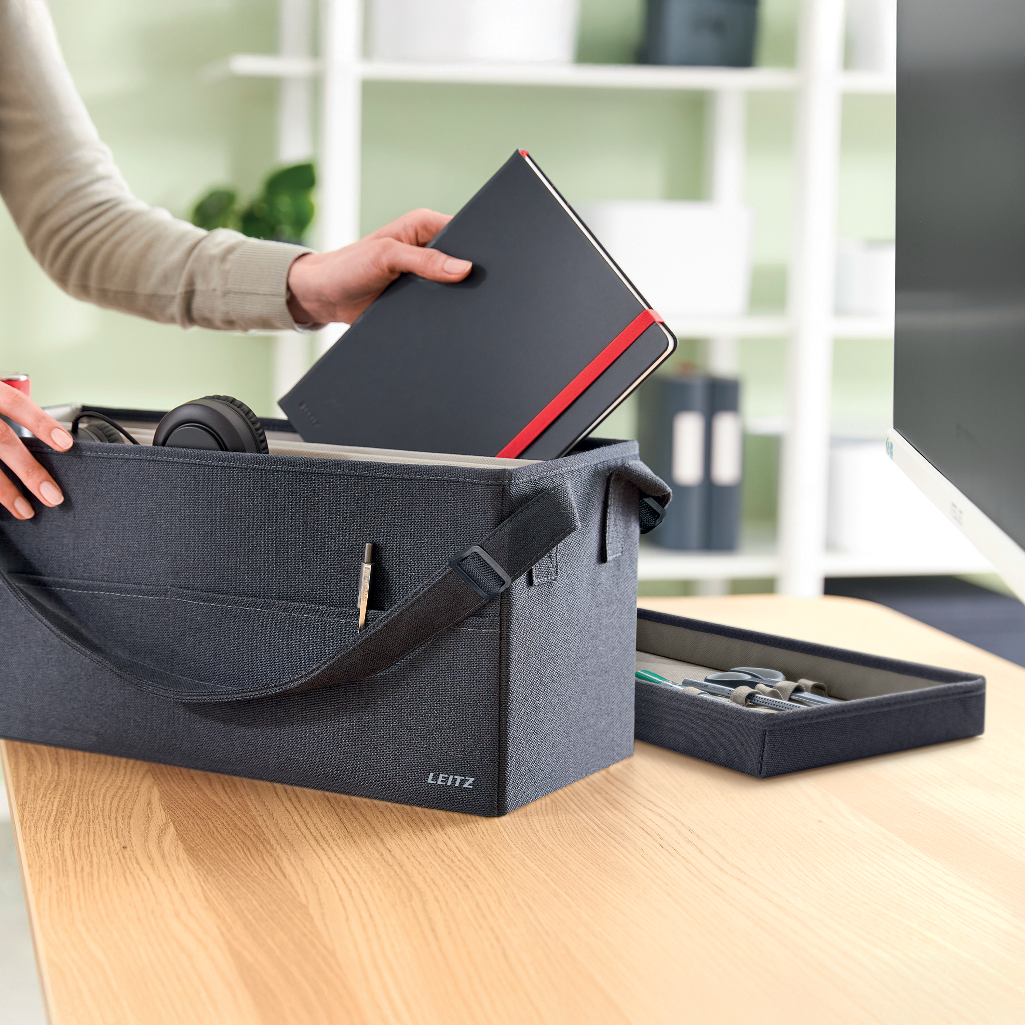 Esselte Leitz Desk Sharing Tasche Deckel grau