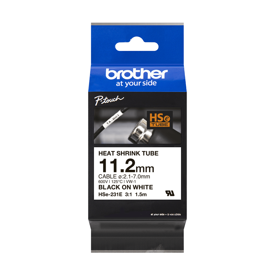 HSE231E BROTHER Schrumpfschlauch 11,2mm