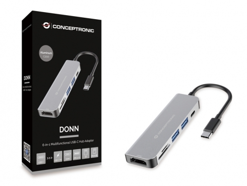 CONCEPTRONIC Dock USBCHDMI2xUSBA3060WPD 15cm gr
