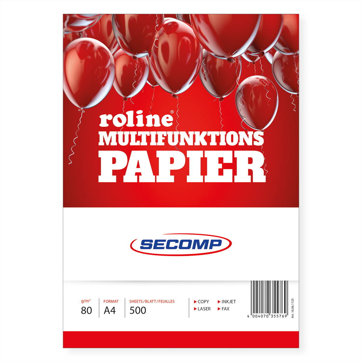 ROLINE Kopierpapier A4 80g 500 Blatt ROLINE Kopierpapier A4 80g 500 Blatt