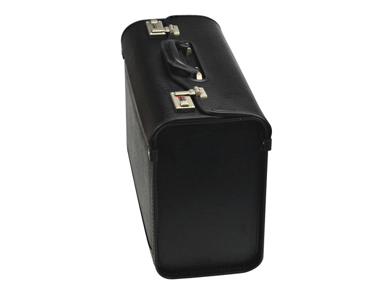 Alassio Pilotenkoffer GENOVA Lederimitat schwarz 46,0 x 20,5 x 35,0 cm