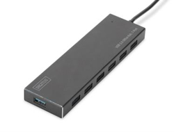 DIGITUS USB 3.0 Hub 7-port Inkl. 5V/3.5A Netzteil Aluminium Gehause