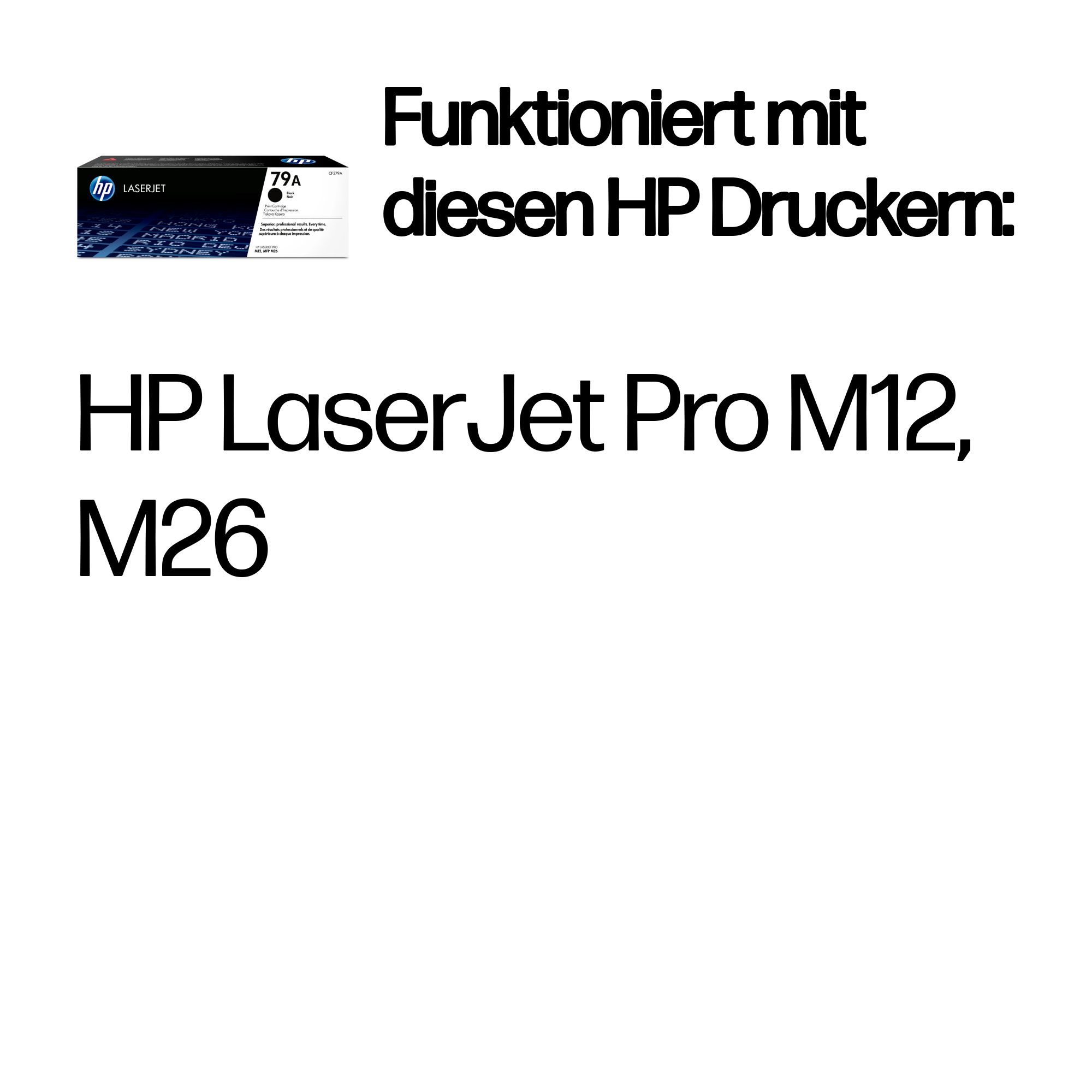 HP 79A CF279A schwarz Tonerkartusche