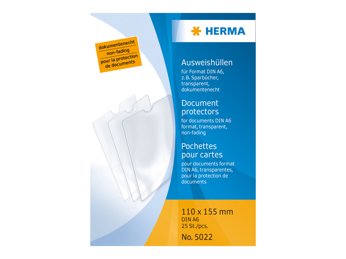 HERMA Ausweisetui transparent A6, 1 St. HERMA Ausweisetui transparent A6, 1 St.