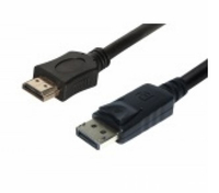 S-conn Anschlusskabel, DisplayPort Stecker/HDMI Stecker, BASIC,10,0m, schwarz S-conn Anschlusskabel, DisplayPort Stecker/HDMI Stecker, BASIC,10,0m, schwarz
