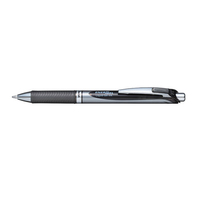 Pentel EnerGel BL80-AX Gelschreiber schwarz/silber 0,5 mm, Schreibfarbe: schwarz, 1 St. Pentel EnerGel BL80-AX Gelschreiber schwarz/silber 0,5 mm, Schreibfarbe: schwarz, 1 St.