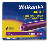 Pelikan Tintenpatronen fuer Fueller 4001 TP6 violett, 6 St