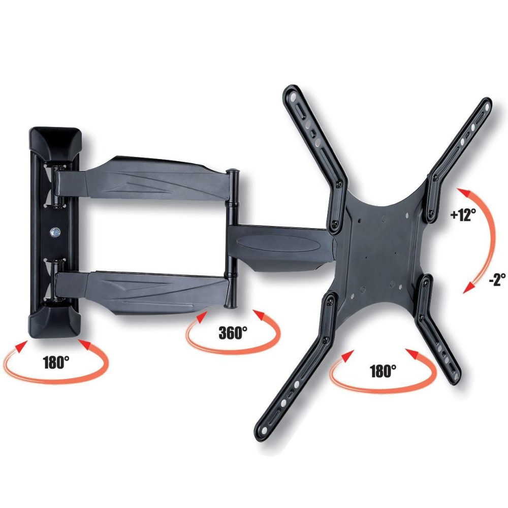 TECHLY Wandhalterung fuer LCD TV LED schwarz 58,42cm139,70cm 2355Zoll FullMotion max30Kg