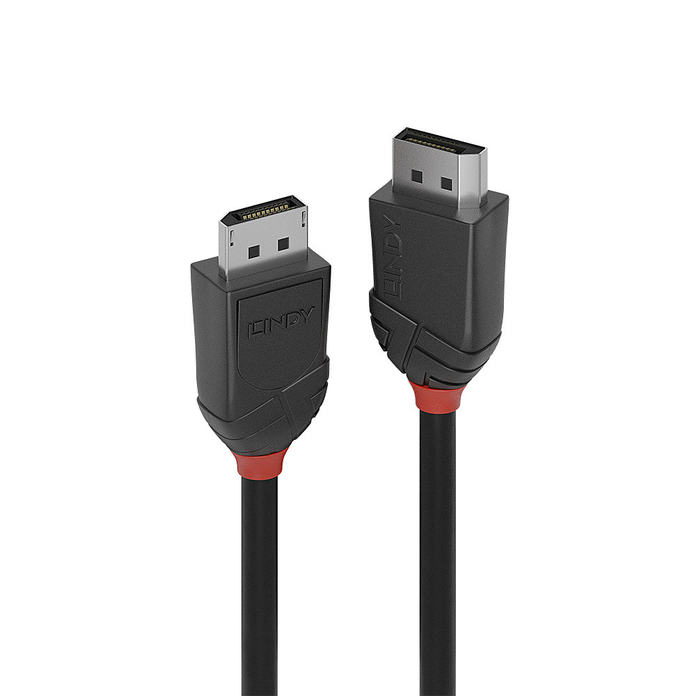 LINDY 3m DisplayPort 1.2 Kabel Black Line