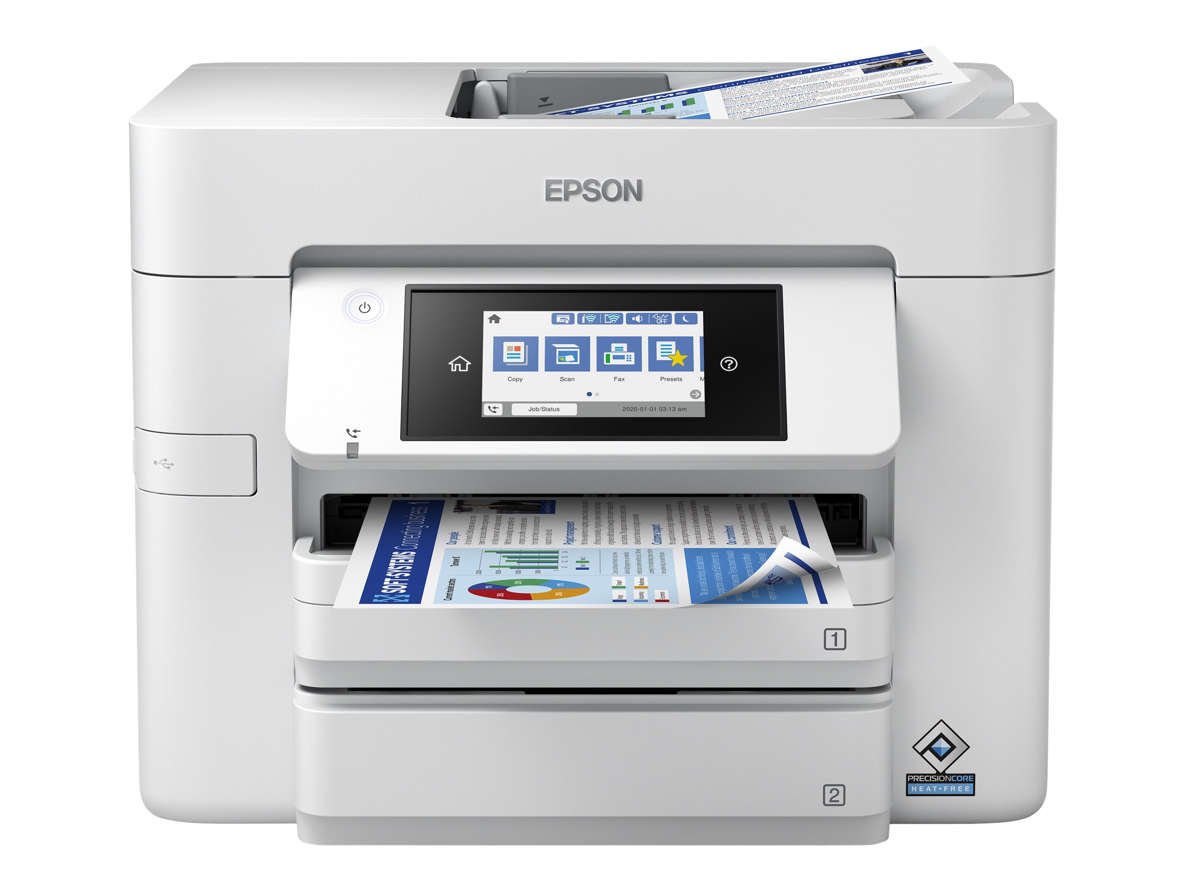 EPSON WorkForce Pro WF-C4810DTWF 4 in 1 Tintenstrahl-Multifunktionsdrucker grau