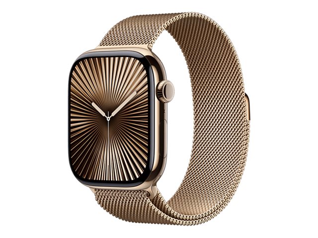 Apple Watch S10 Titan Gold Cellular 46mm (Milanaise Armband gold) M/L