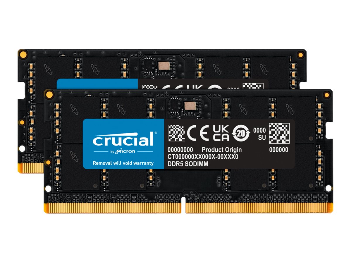 Crucial DDR5 64GB 4800 SODIMM KIT 2x32GB CT2K32G48C40S5
