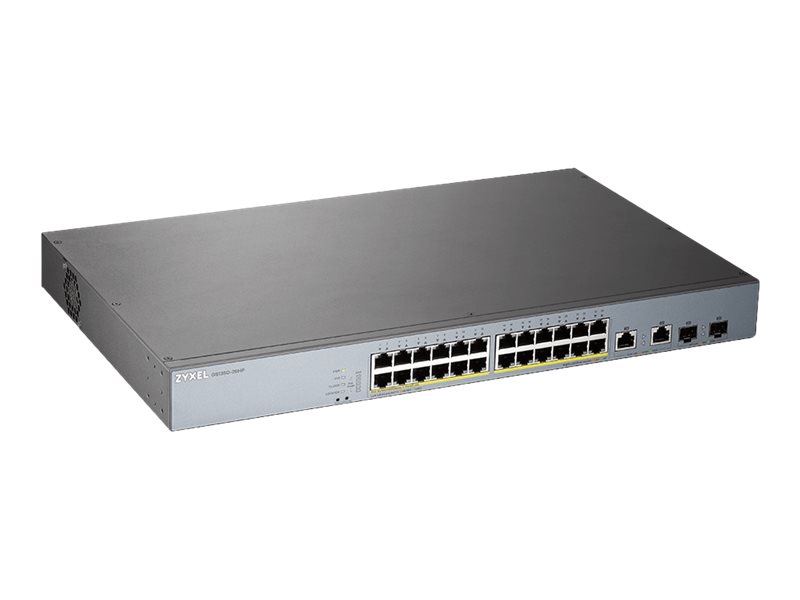 ZYXEL GS1350-26HP 26 Port managed CCTV PoE Switch long range 375W
