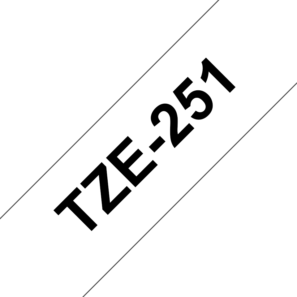 TZE251 BROTHER PT Schriftband 24mm weiss