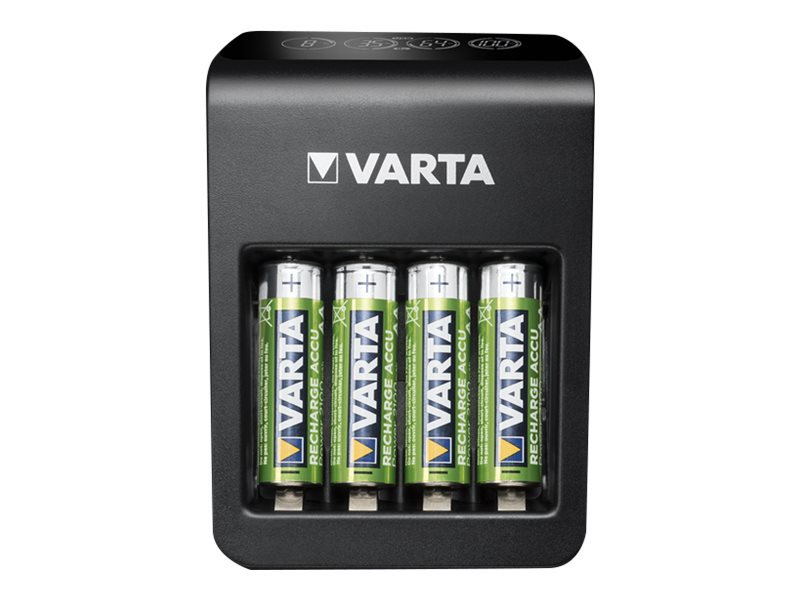 Varta Ladegerät 57687 LCD Plug Charger+ 4x AA 2100mAh
