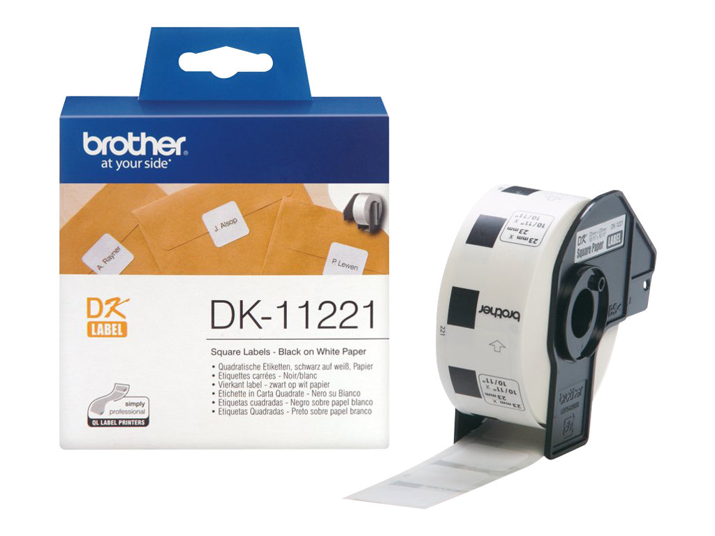 DK11221 BROTHER PT QL550 ETIKETTEN WEISS