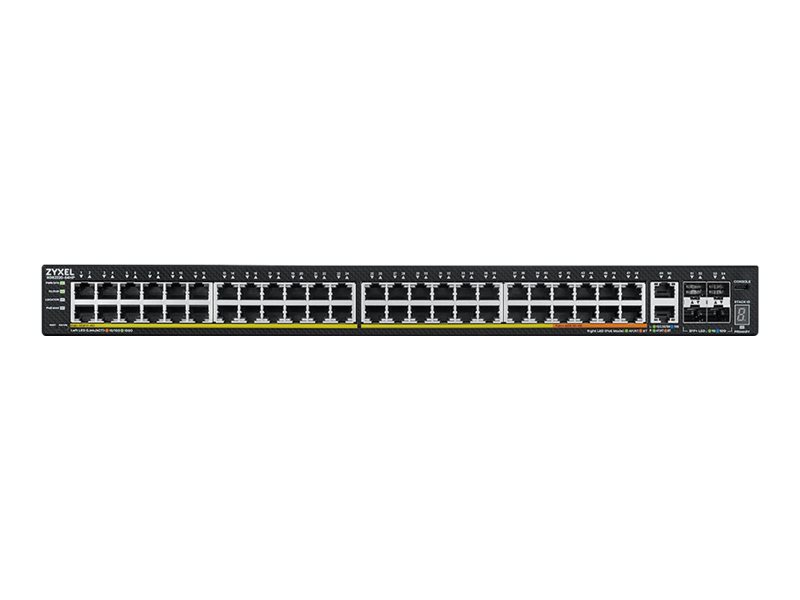 ZYXEL XGS2220-54HP L3 Access Switch 600W PoE 40xPoE+/10xPoE++ 48x1G RJ45 2x10mG RJ45 4x10G SFP+ Uplink incl. 1Year NebulaFlex Pro