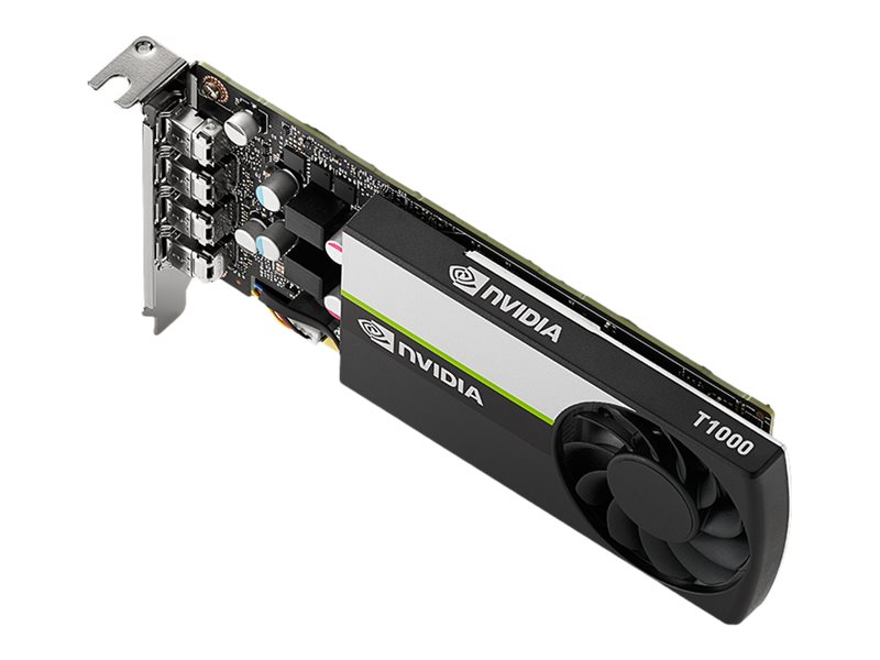PNY NVIDIA T1000 8GB LowProfile OEM version 4xMini DP 1.4
