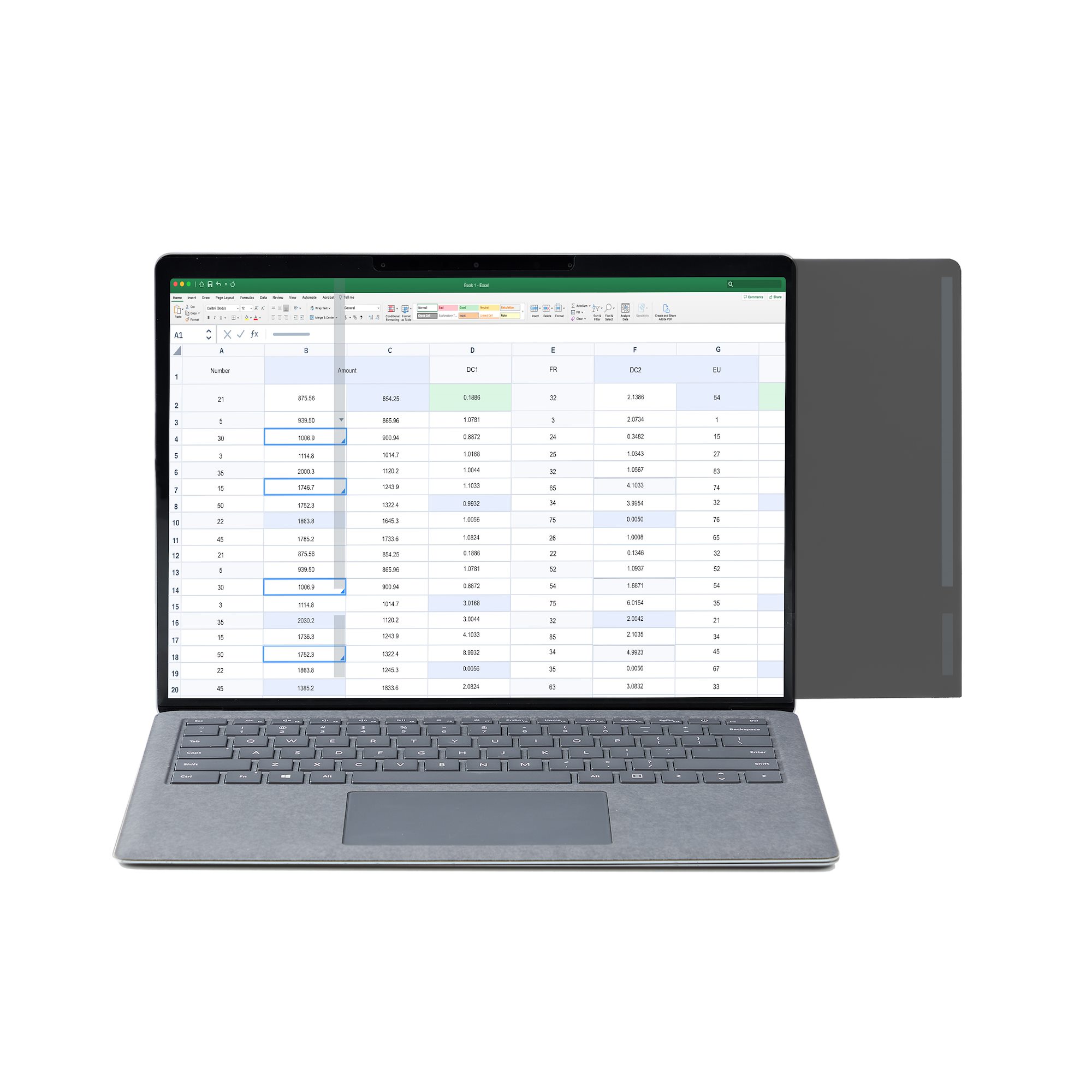 STARTECHCOM 34,29cm 13,5Zoll Surface Laptop Surface Book Sichtschutzfolie EntspiegelungBlickschutzfolie