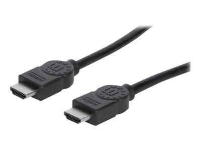 MANHATTAN High Speed HDMI-Kabel mit Ethernet-Kanal HEC ARC 3D 4K30Hz HDMI-Stecker auf HDMI-Stecker geschirmt schwarz 2m MANHATTAN High Speed HDMI-Kabel mit Ethernet-Kanal HEC ARC 3D 4K30Hz HDMI-Stecker auf HDMI-Stecker geschirmt schwarz 2m