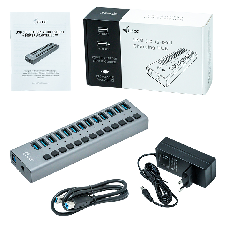 i-tec USB 3.0 Charging Hub 13-Port