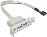Delock Slot bracket USBKabel USB W bis 9poliger USBHeader W