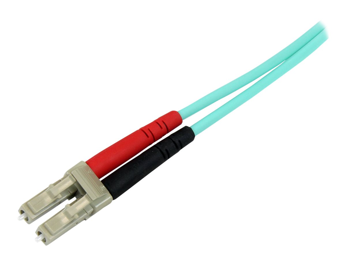 STARTECHCOM 10Gb Aqua LCSC Duplex 50125 Multimode LSZH Fiber Cable