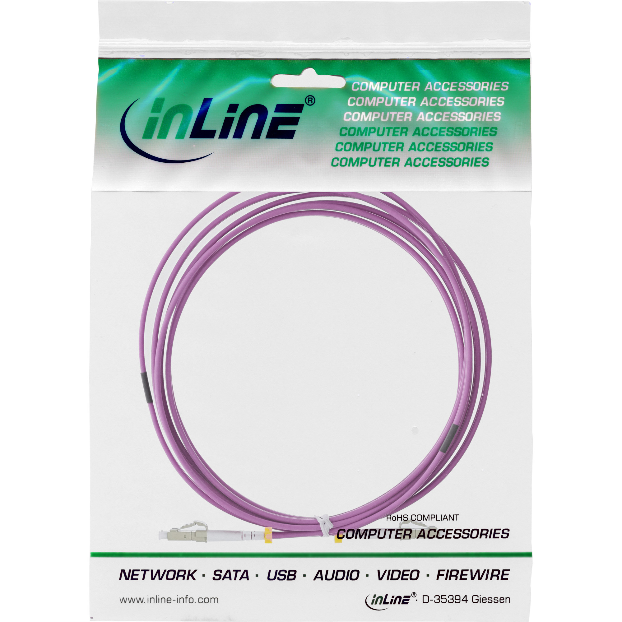 INLINE LWL Duplex Kabel LC/LC 50/125um OM4 2m