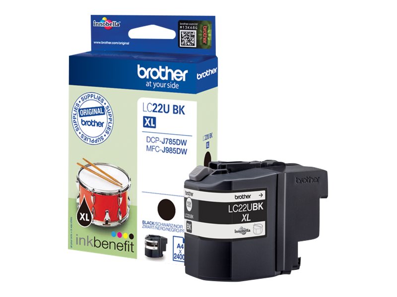 LC22UBK BROTHER MFC Tinte black 2400