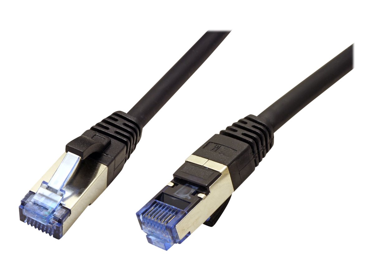 VALUE Patchkabel Kat.6A Class EA S/FTP PiMF LSOH schwarz 0,5m