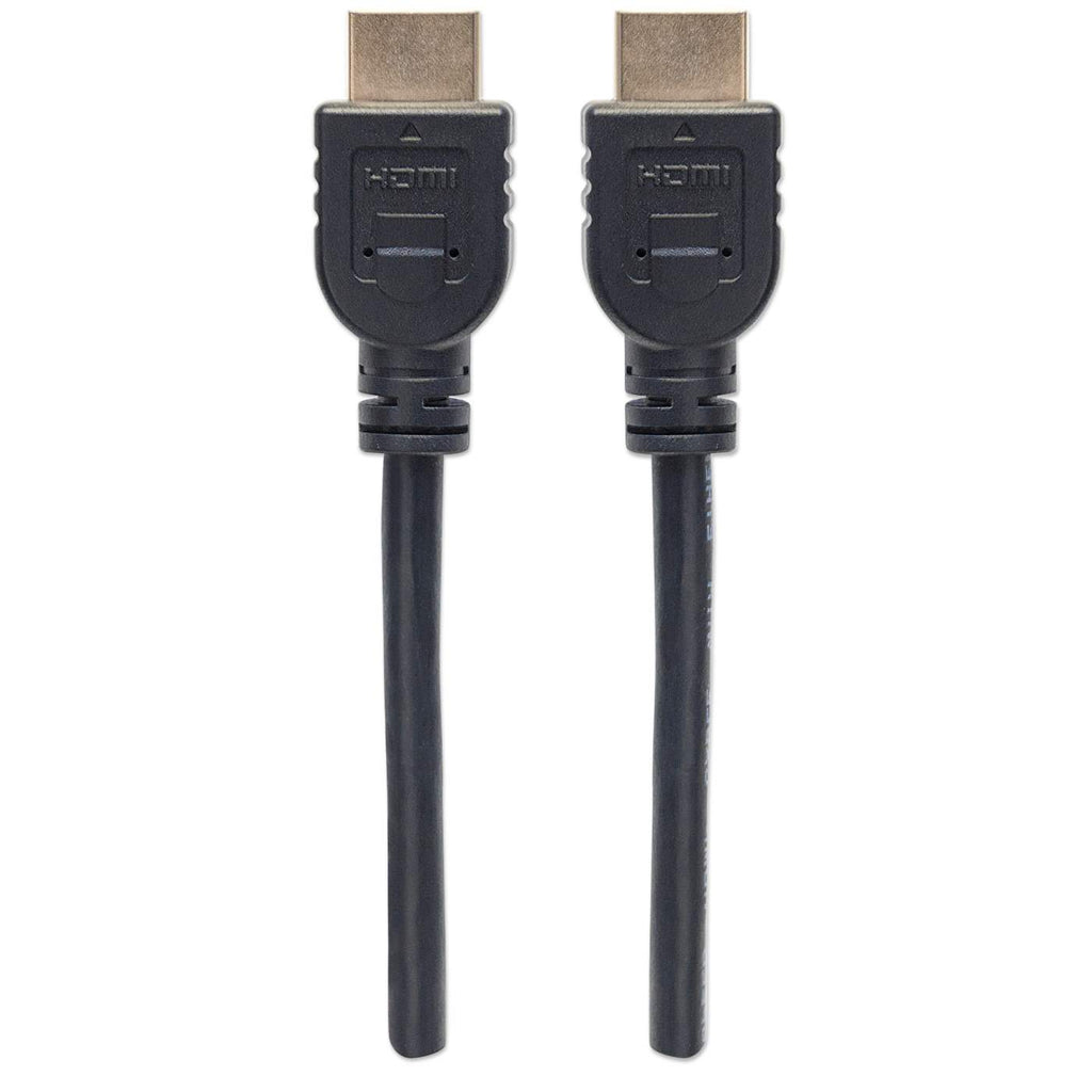 MANHATTAN HDMIKabel mit EthernetKanal CL3zertifiziert zur Wandinstallation HEC ARC 3D 4K60Hz SteckerStecker geschirmt schwarz 5m