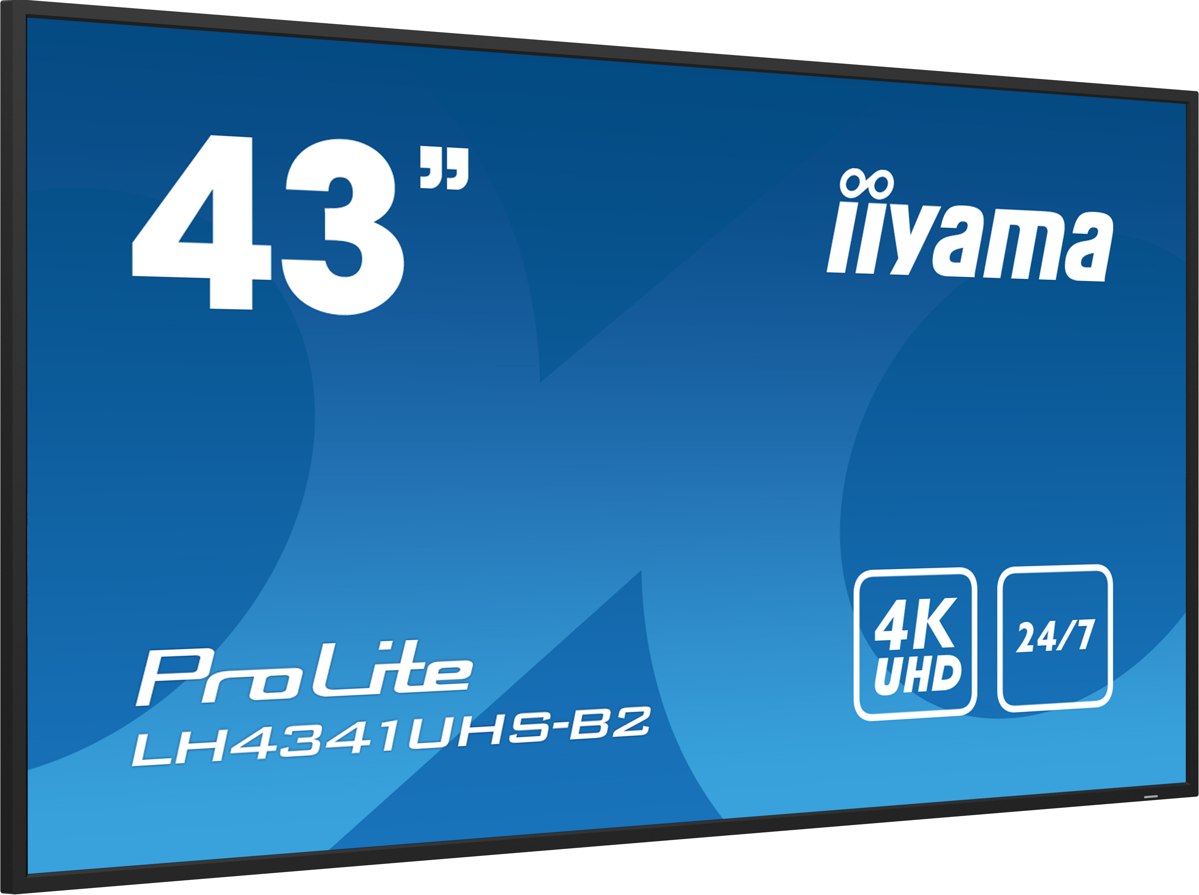 IIYAMA LH4341UHSB2 109,22cm 43Zoll 3840x2160 4K UHD IPS panel 1precent Haze Landscape and Portrait mode Speakers 2x 10W VGA 3x HDMI