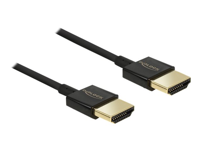 Delock Kabel HDMI A Stecker > HDMI A Stecker 2,0 m Slim Delock Kabel HDMI A Stecker > HDMI A Stecker 2,0 m Slim