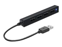speedlink USB-Hub SNAPPY SLIM 4-fach schwarz speedlink USB-Hub SNAPPY SLIM 4-fach schwarz