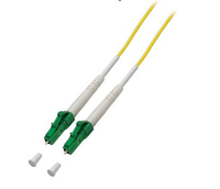 LWL Patchkabel LC-APC/LC-APC Simplex G652D, 9/125µm OS2 gelb 12,0m
