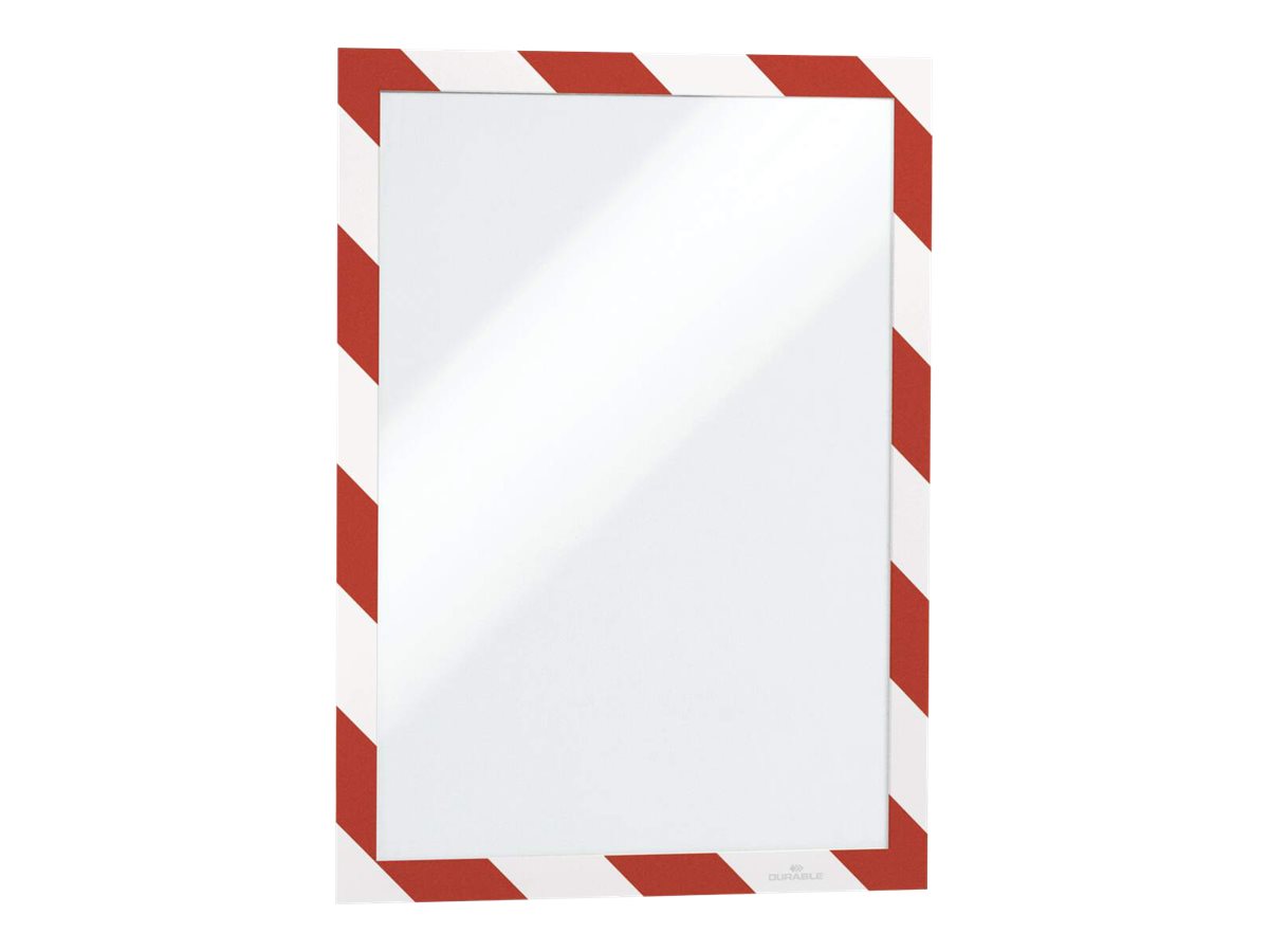 DURABLE Magnetrahmen DURAFRAME MAGNETIC SECURITY A4 rot A4, 5 St